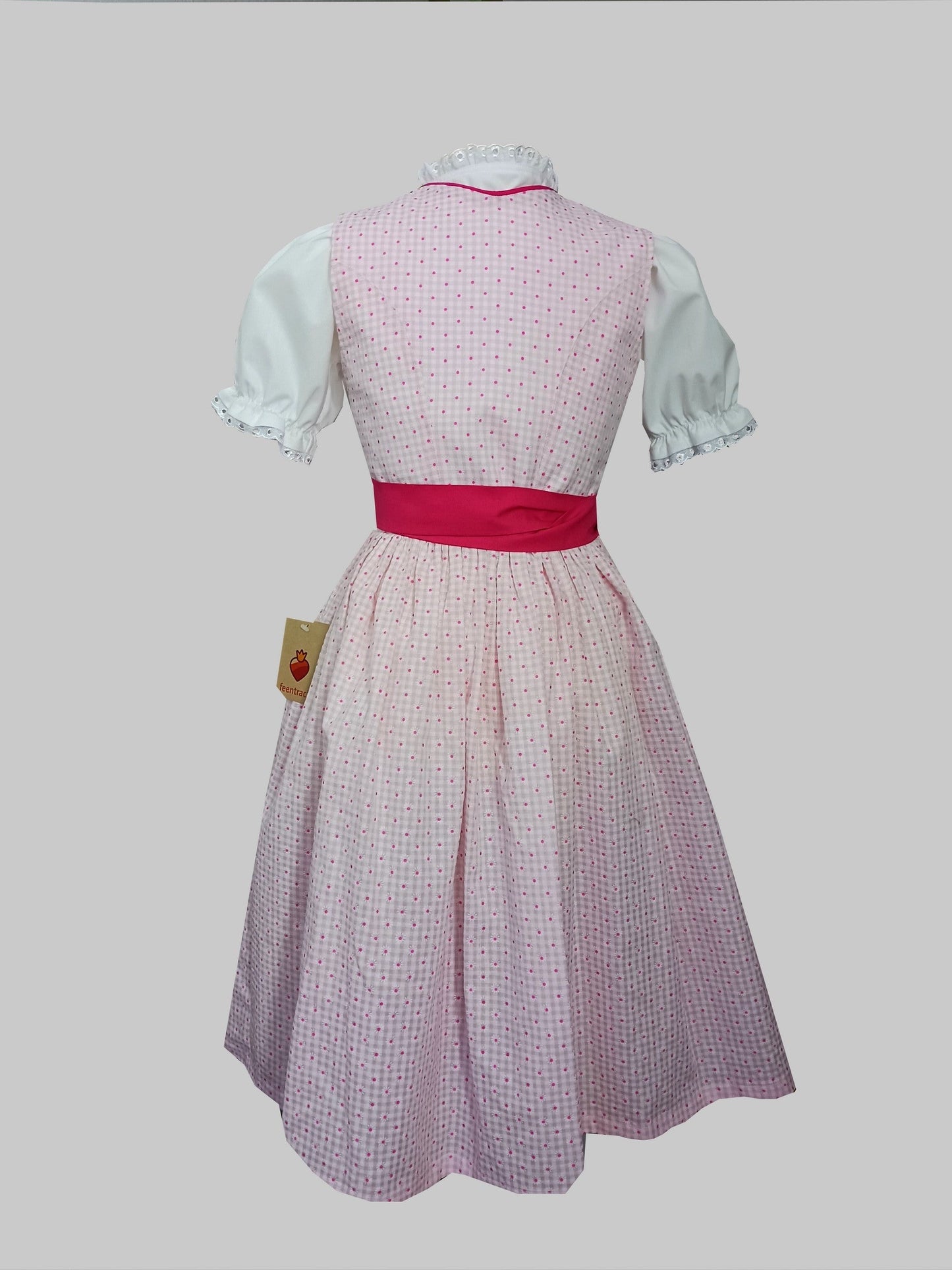 "Mila" Kinderdirndl Mädchen Dirndl rosa pink 140 - Sofortkauf!