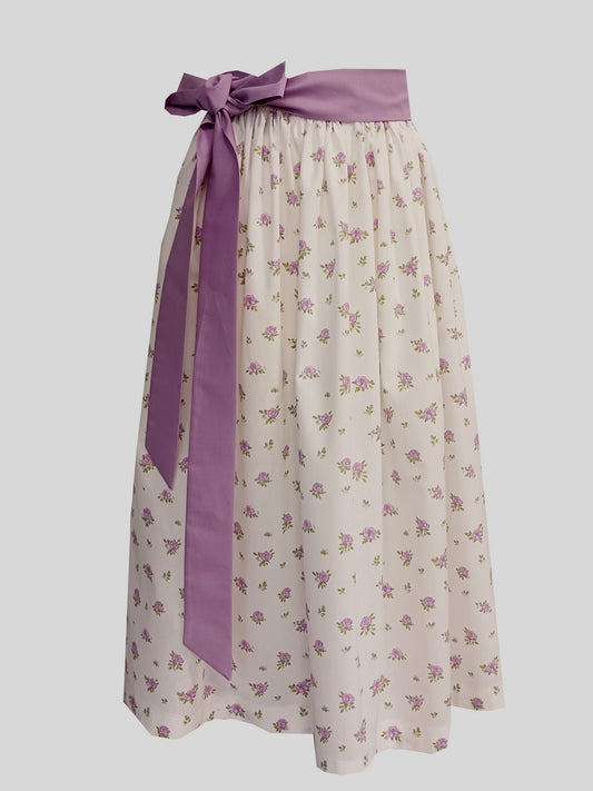 Damen Dirndlschürze Baumwolle Provance flieder