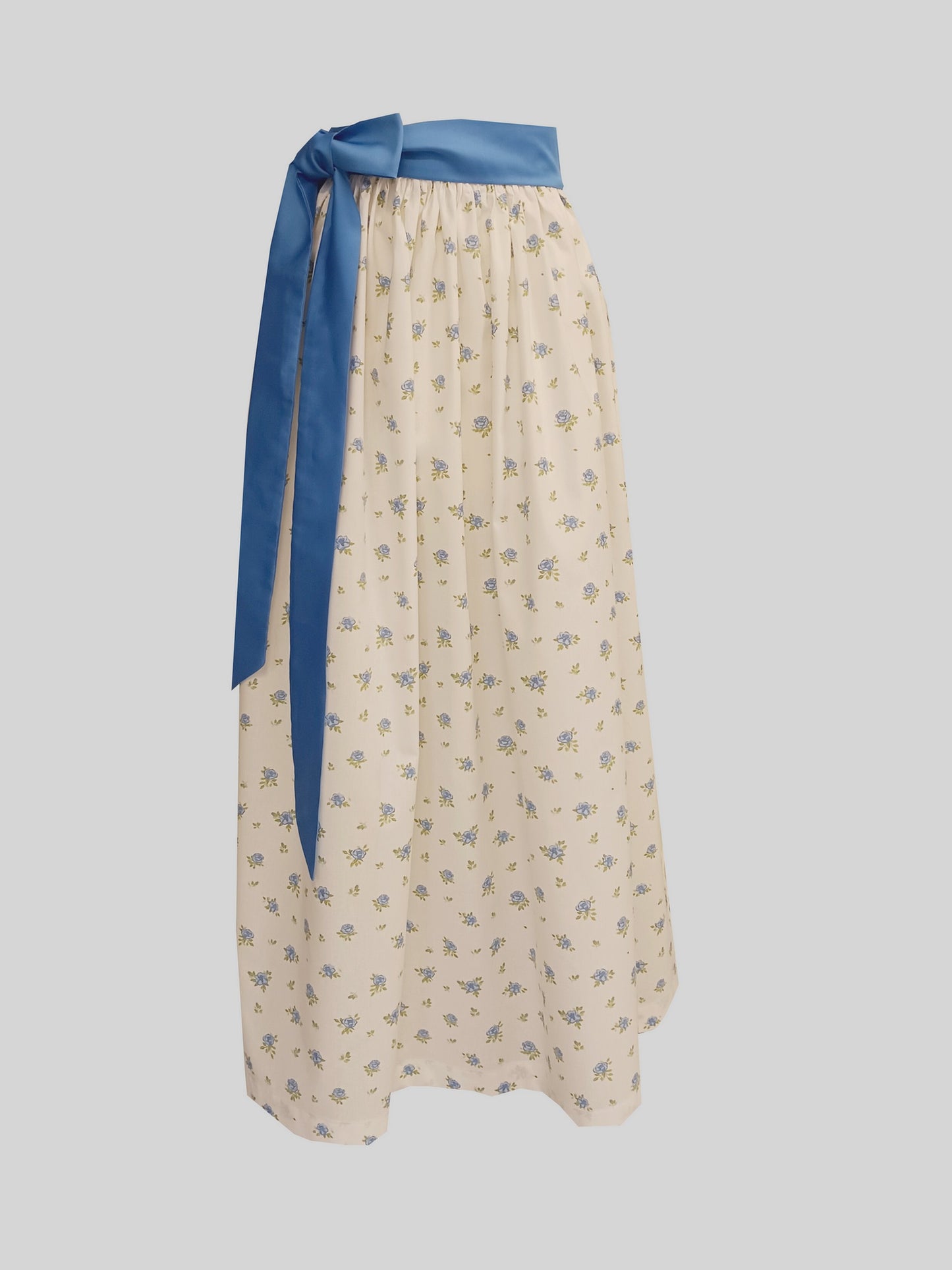 Damen Dirndlschürze Baumwolle Provence blau