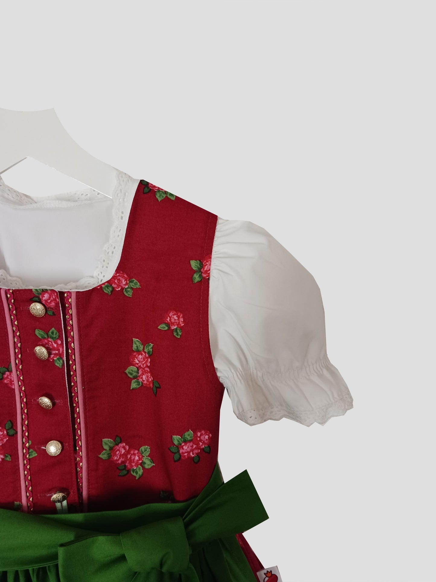 "Kathrin" Kinderdirndl Mädchen Dirndl rot 98/104