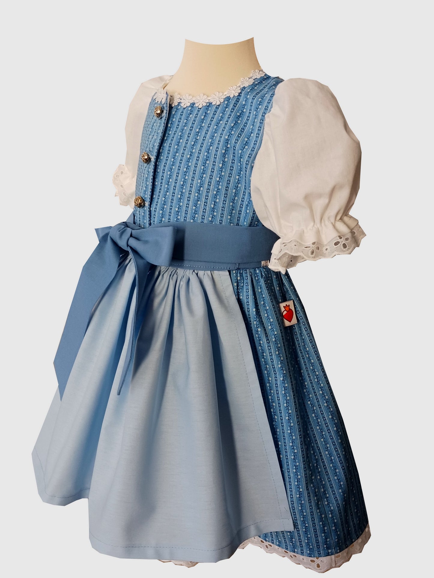 "ARIEL" Babydirndl Kinderdirndl blau 62/68 -  Sofortkauf!