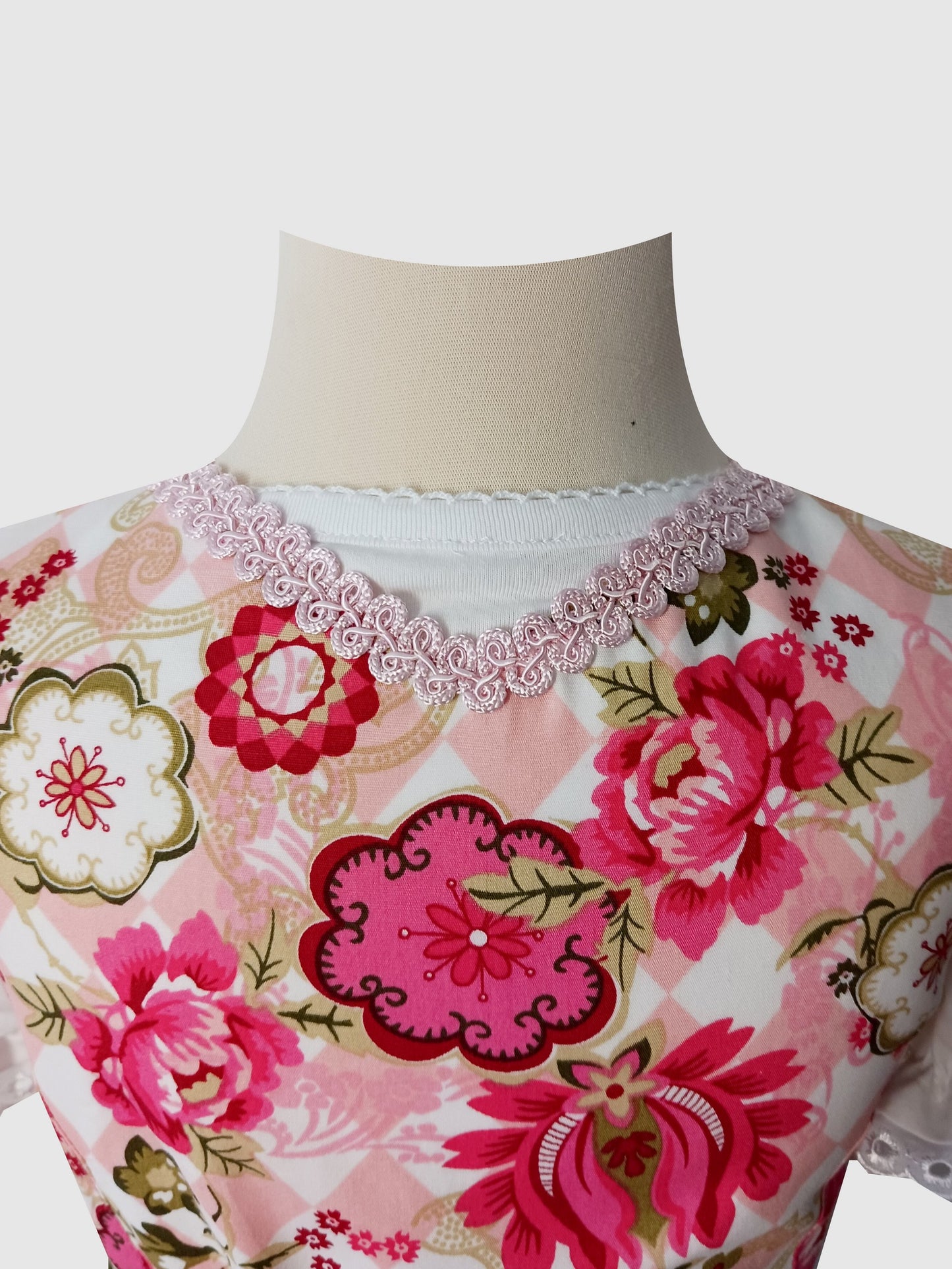 "FLORA" Kinderdirndl Mädchen Dirndl rot grün pink 110/116 - Sofortkauf!
