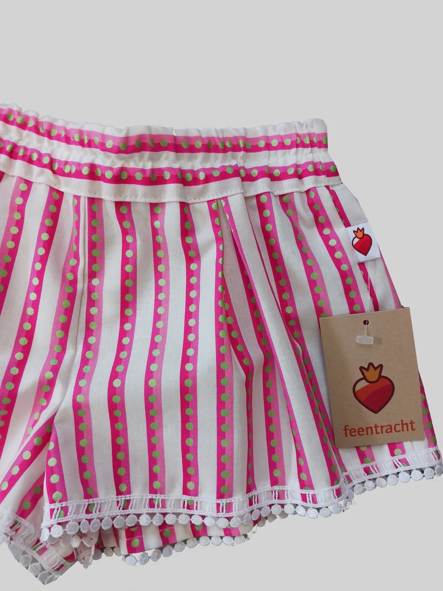 2-Teiler aus Top + Shorts "gestreift a pois" 98/104 - Sofortkauf!