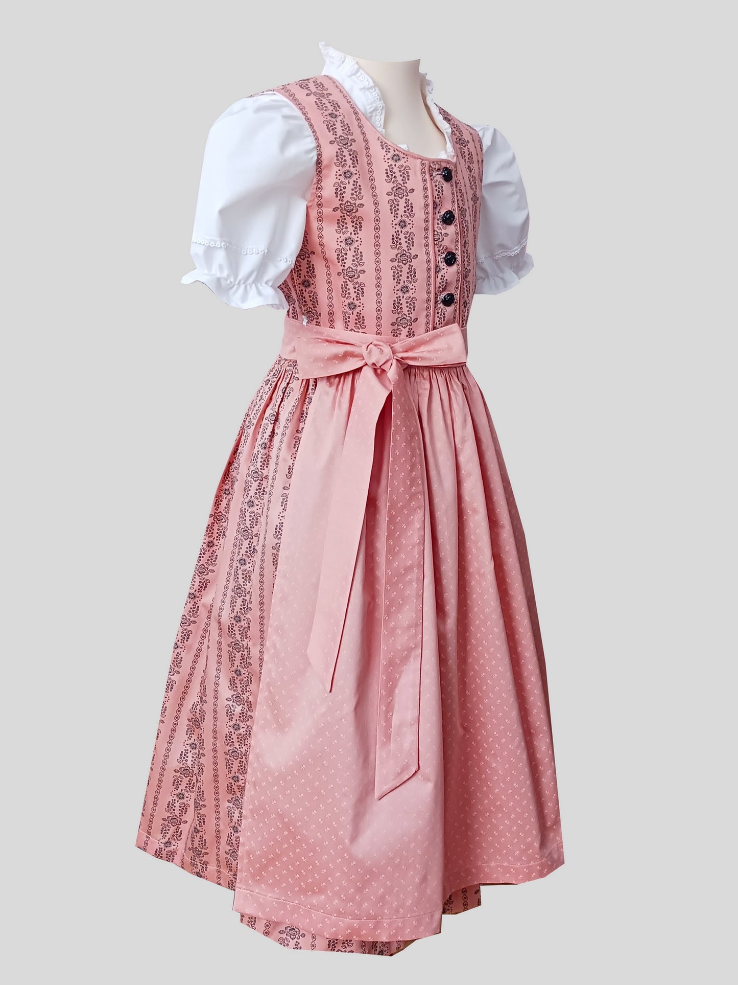 "Coralie" Kinderdirndl Mädchen Dirndl salmone lachs