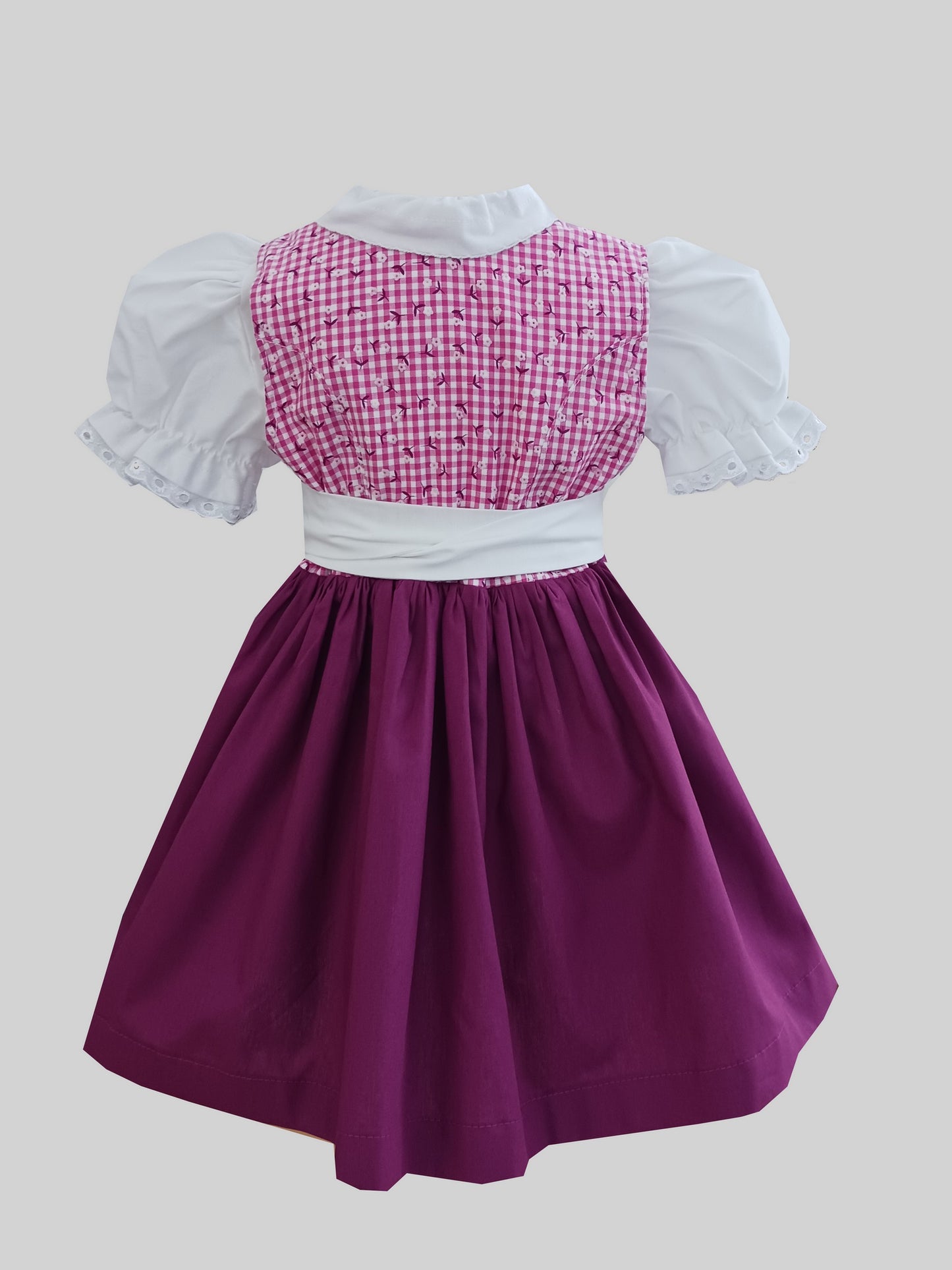 "JAZ" Babydirndl vichy-karo pink-weiß Gr. 62/68  - Sofortkauf!