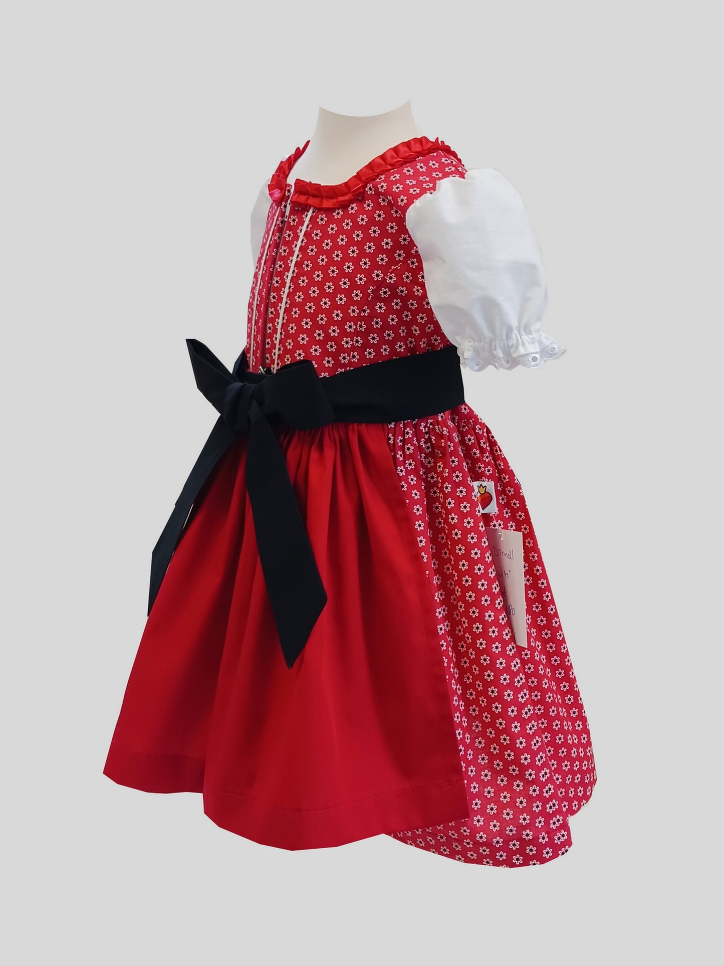 "Kim" Babydirndl Kinderdirndl rot 74/80
