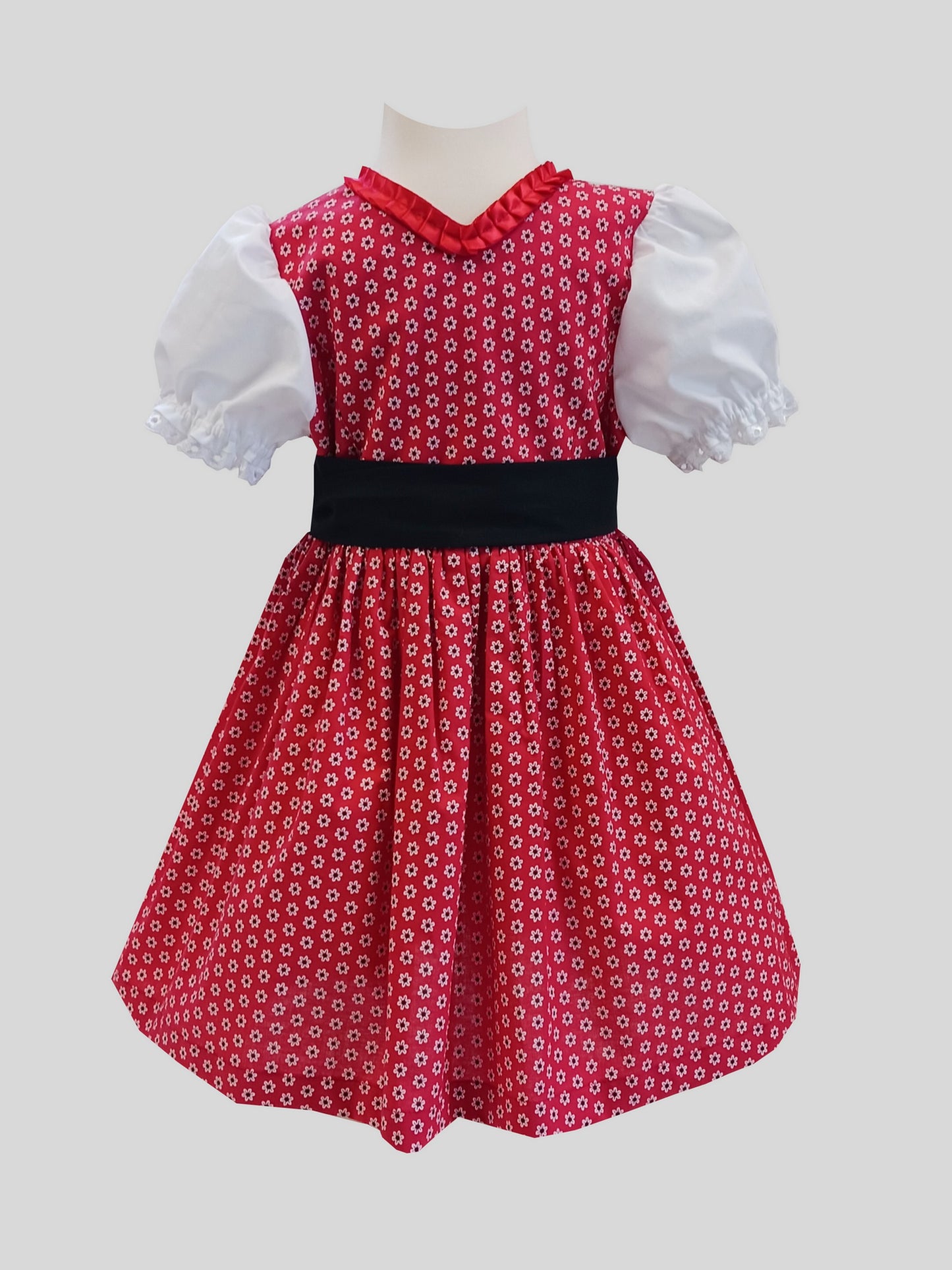 "Kim" Babydirndl Kinderdirndl rot 74/80