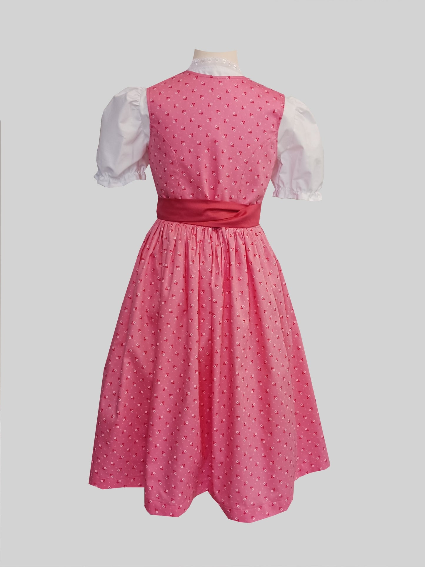 "Rosalia" Kinderdirndl Mädchen Dirndl altrosa/koralle 134 - Sofortkauf