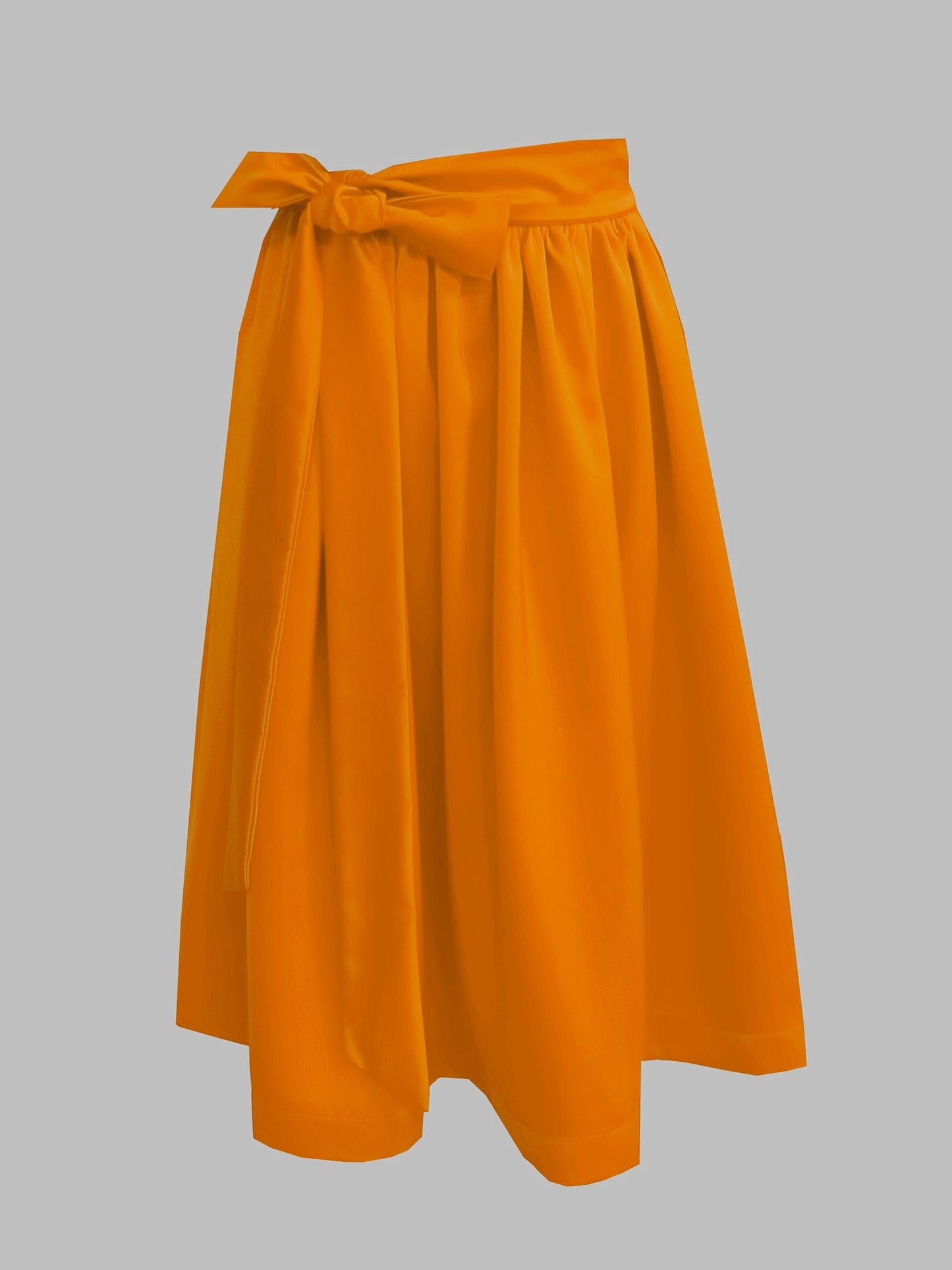 Damen Dirndlschürze Royal Micro Satin aprikose