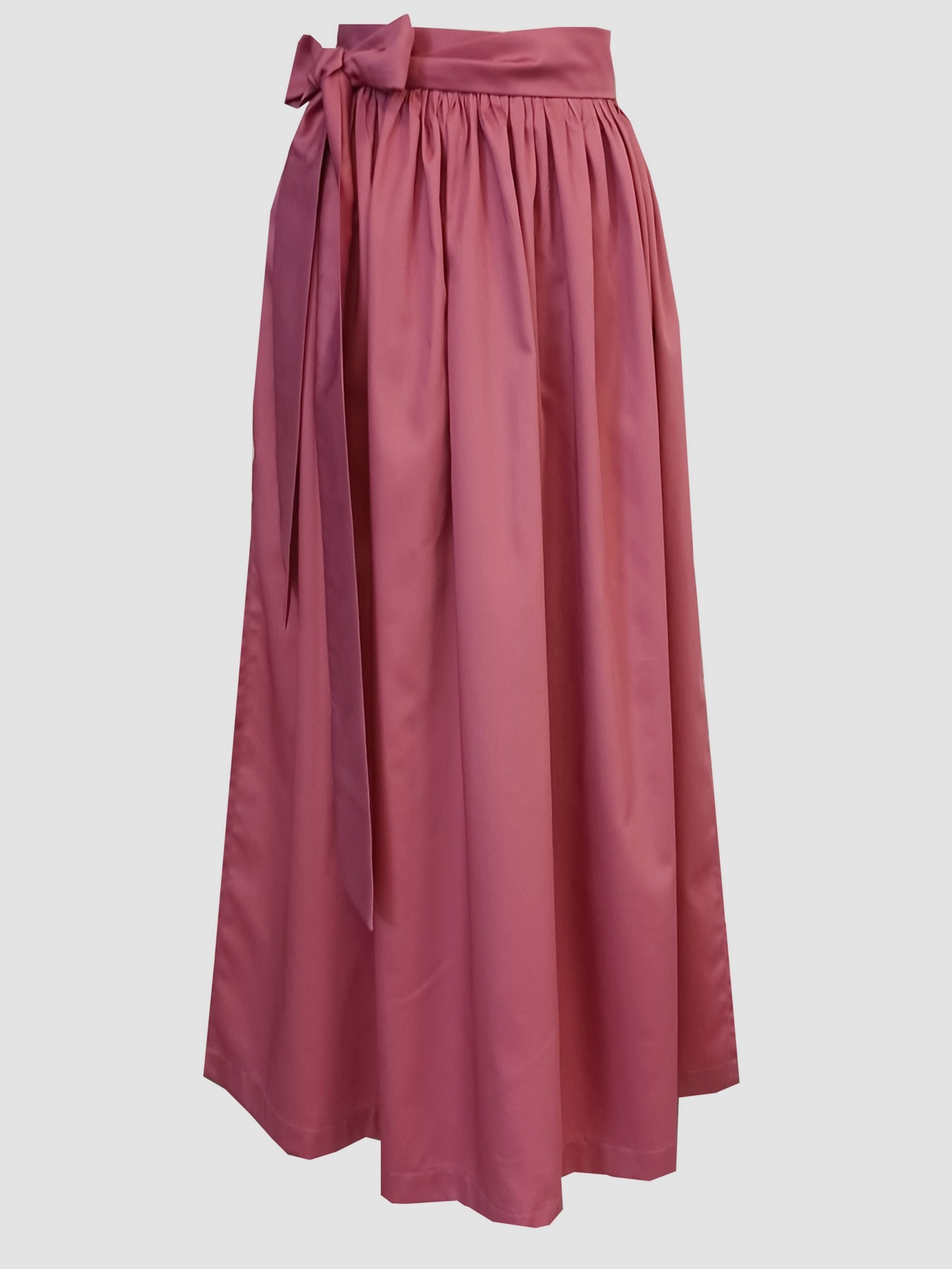 Damen Dirndlschürze Baumwolle satiniert altrosa