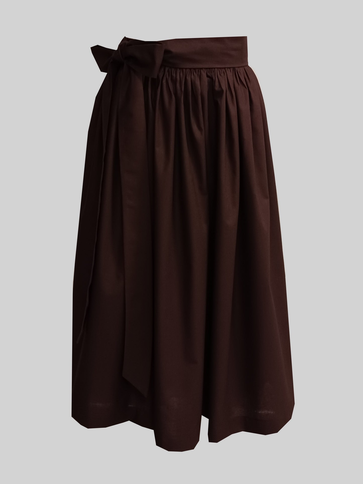 Damen Dirndlschürze Baumwolle dunkelbraun