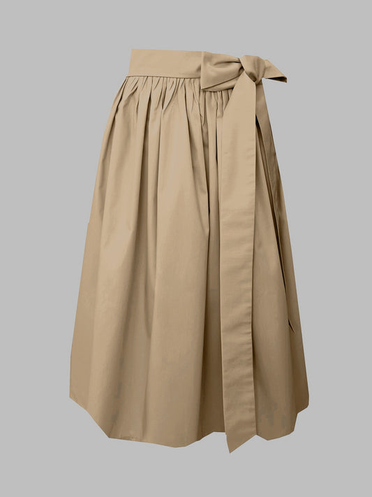 Damen Dirndlschürze Baumwolle hellbeige S/65 - Sofortkauf!