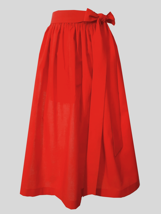 Damen Dirndlschürze Baumwolle hellrot purpur M/60  + S/80 - Sofortkauf!