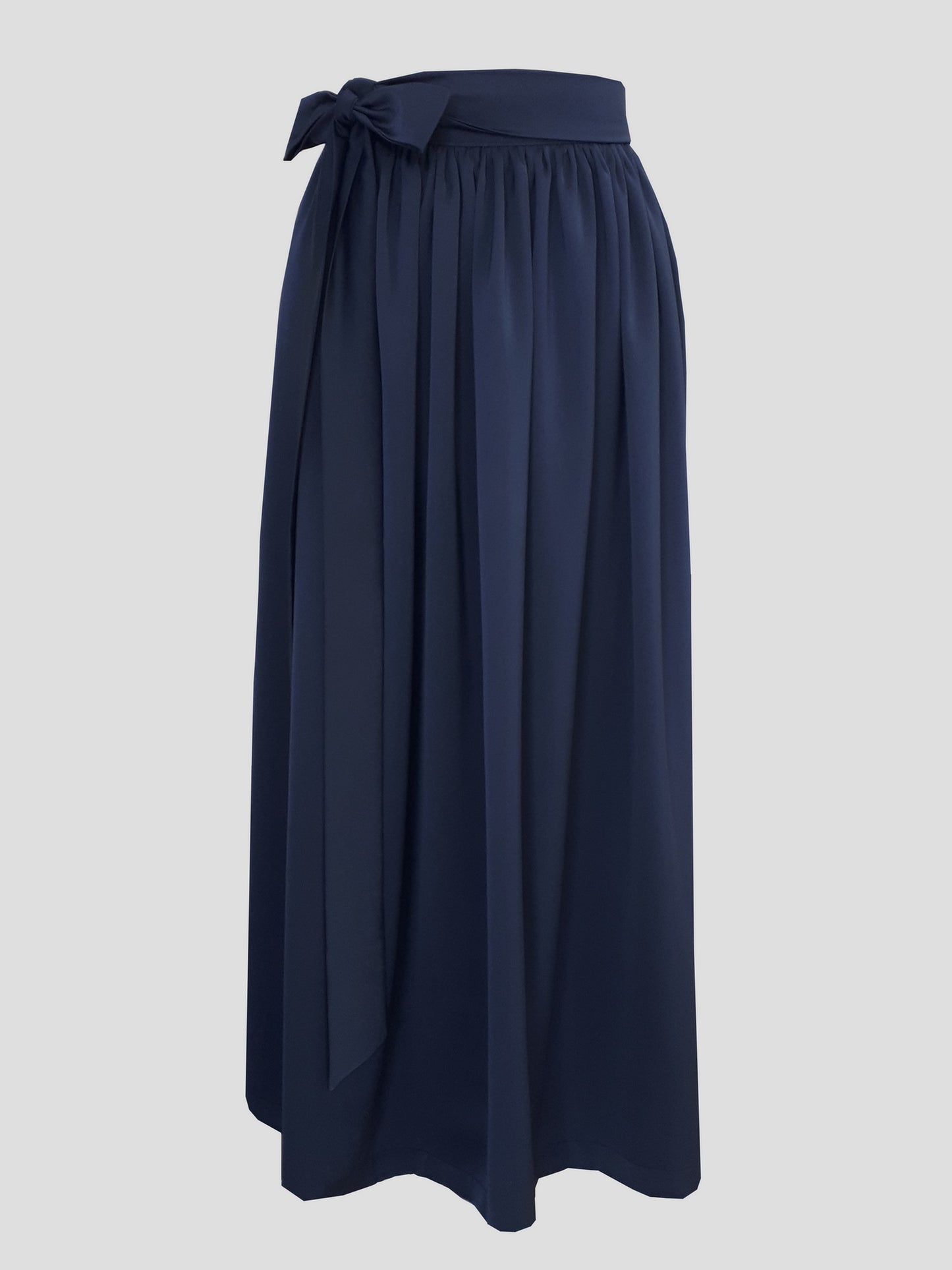 Damen Dirndlschürze Royal Micro Satin MARINE blau
