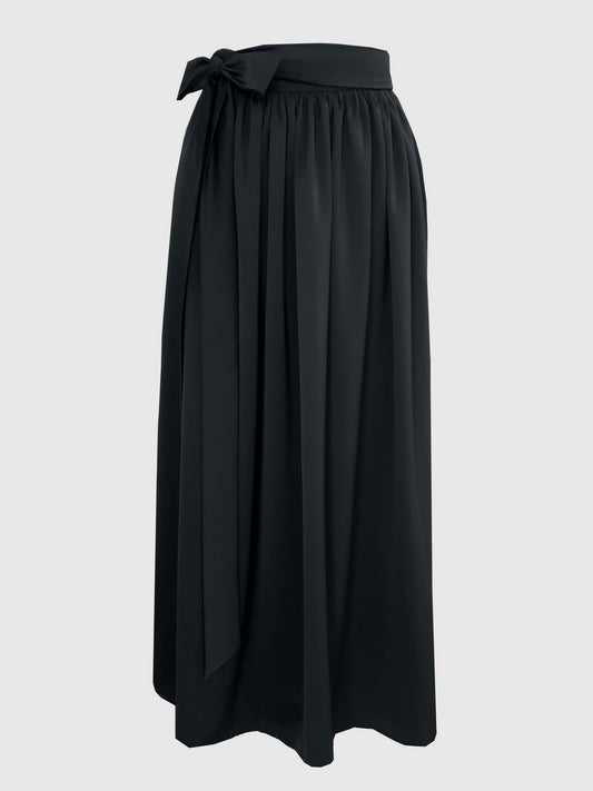 Damen Dirndlschürze Royal Micro Satin schwarz XS/60 - Sofortkauf!