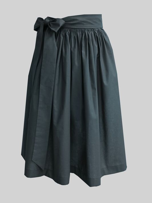 Damen Dirndlschürze Baumwolle "ocean" grau-blau