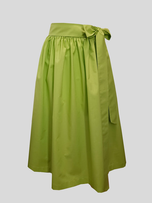 Damen Dirndlschürze Baumwolle old lime