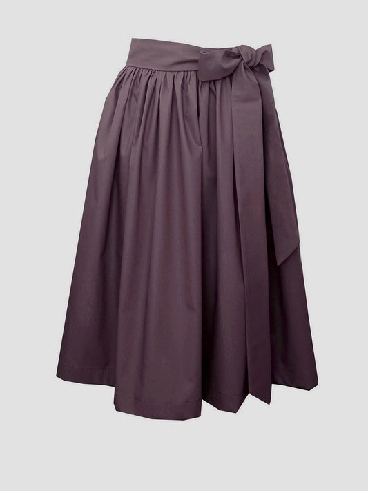 Damen Dirndlschürze Baumwolle Pflaume