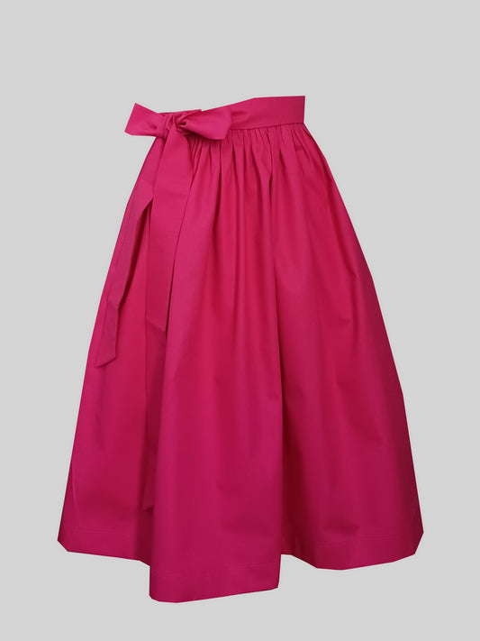 Damen Dirndlschürze Baumwolle pink