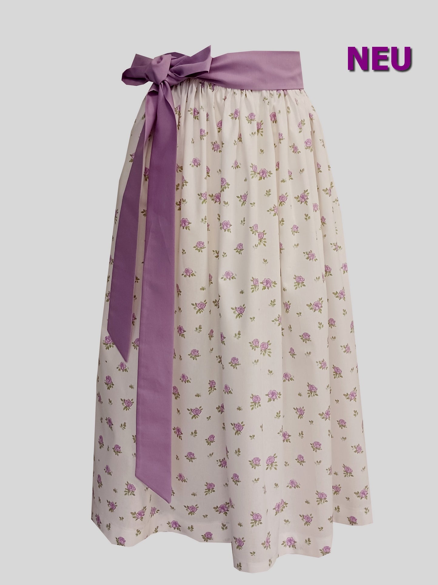 Ladies dirndl apron cotton petrol