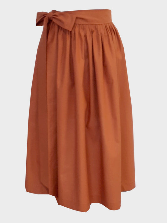 Damen Dirndlschürze Baumwolle Rost