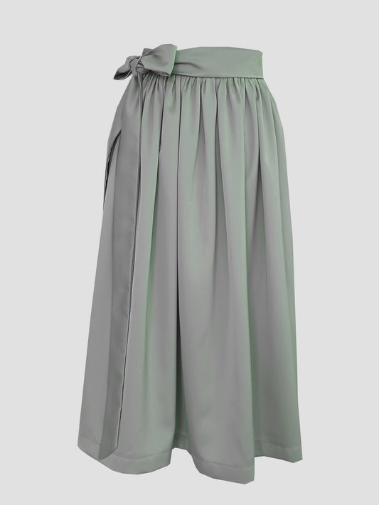 Damen Dirndlschürze Royal Micro Satin salbei