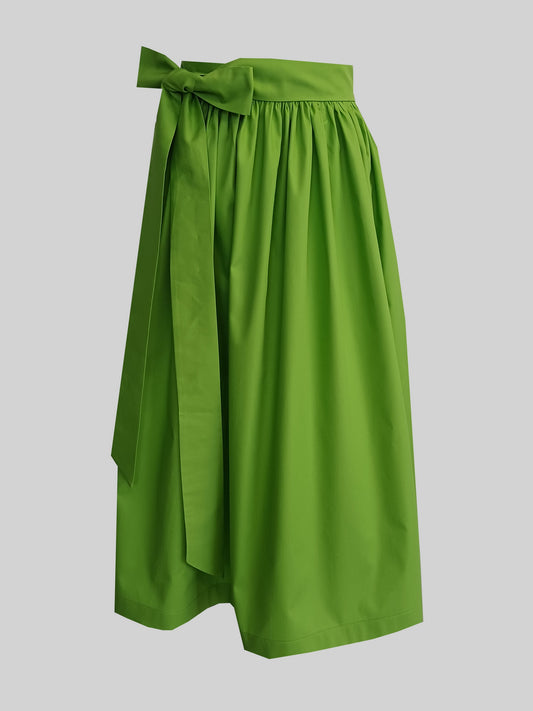 Damen Dirndlschürze Baumwolle frühlingsgrün