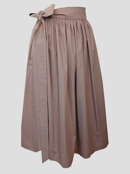 Damen Dirndlschürze Baumwolle TAUPE