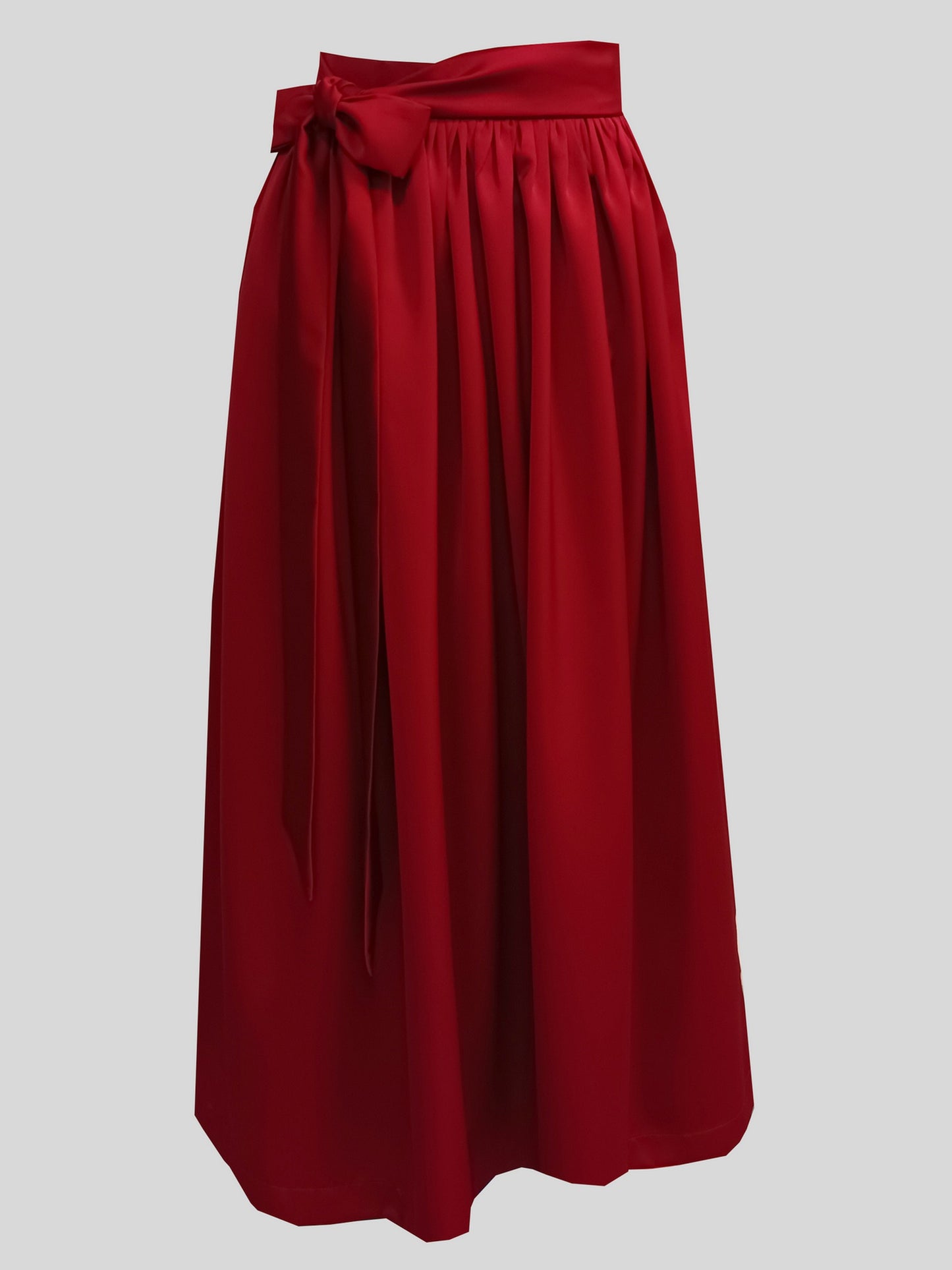 Damen Dirndlschürze Royal Micro Satin weinrot