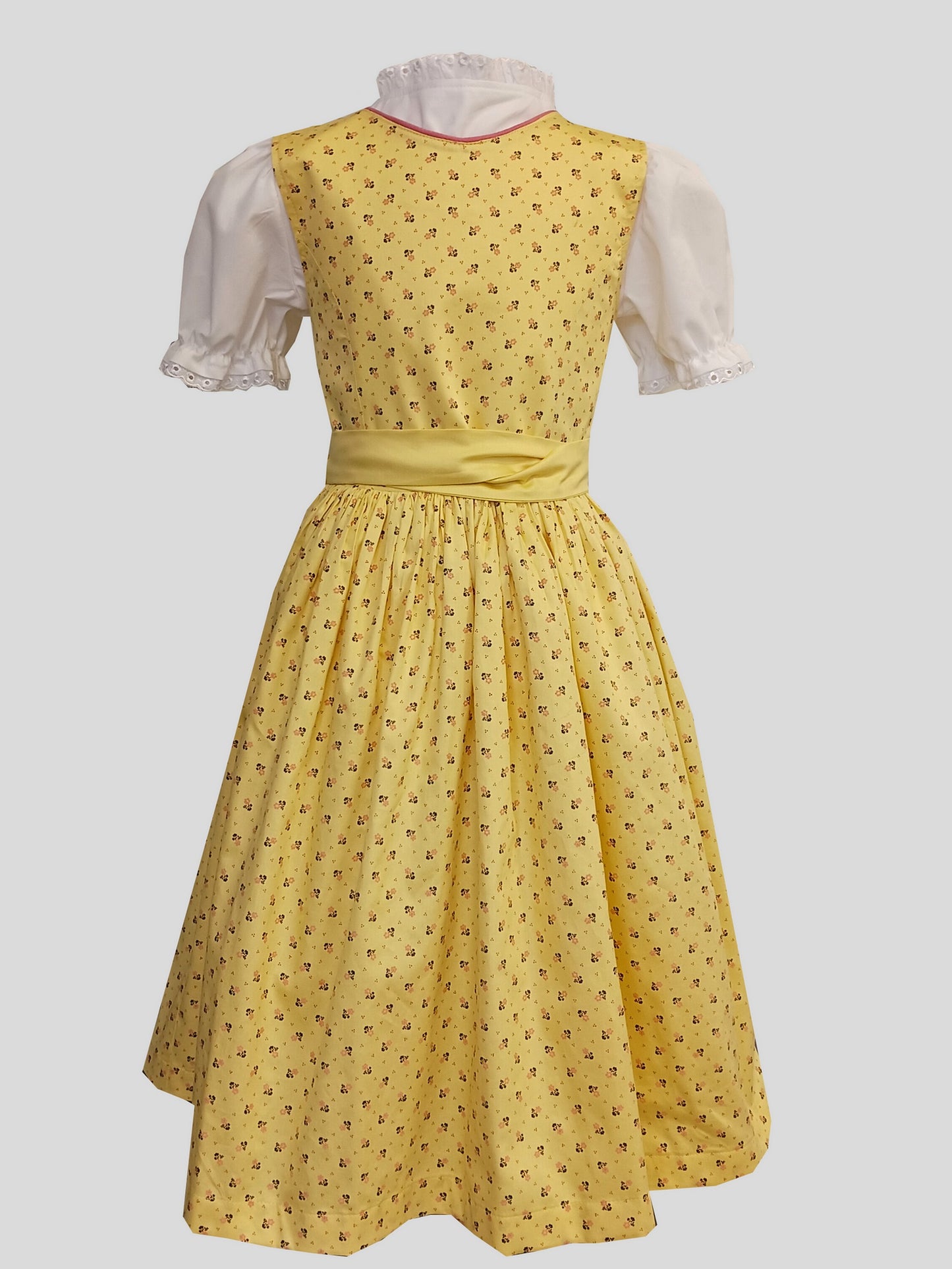 "Suri" Kinderdirndl Mädchen Dirndl gelb Blümchen 134/140 - Sofortkauf!