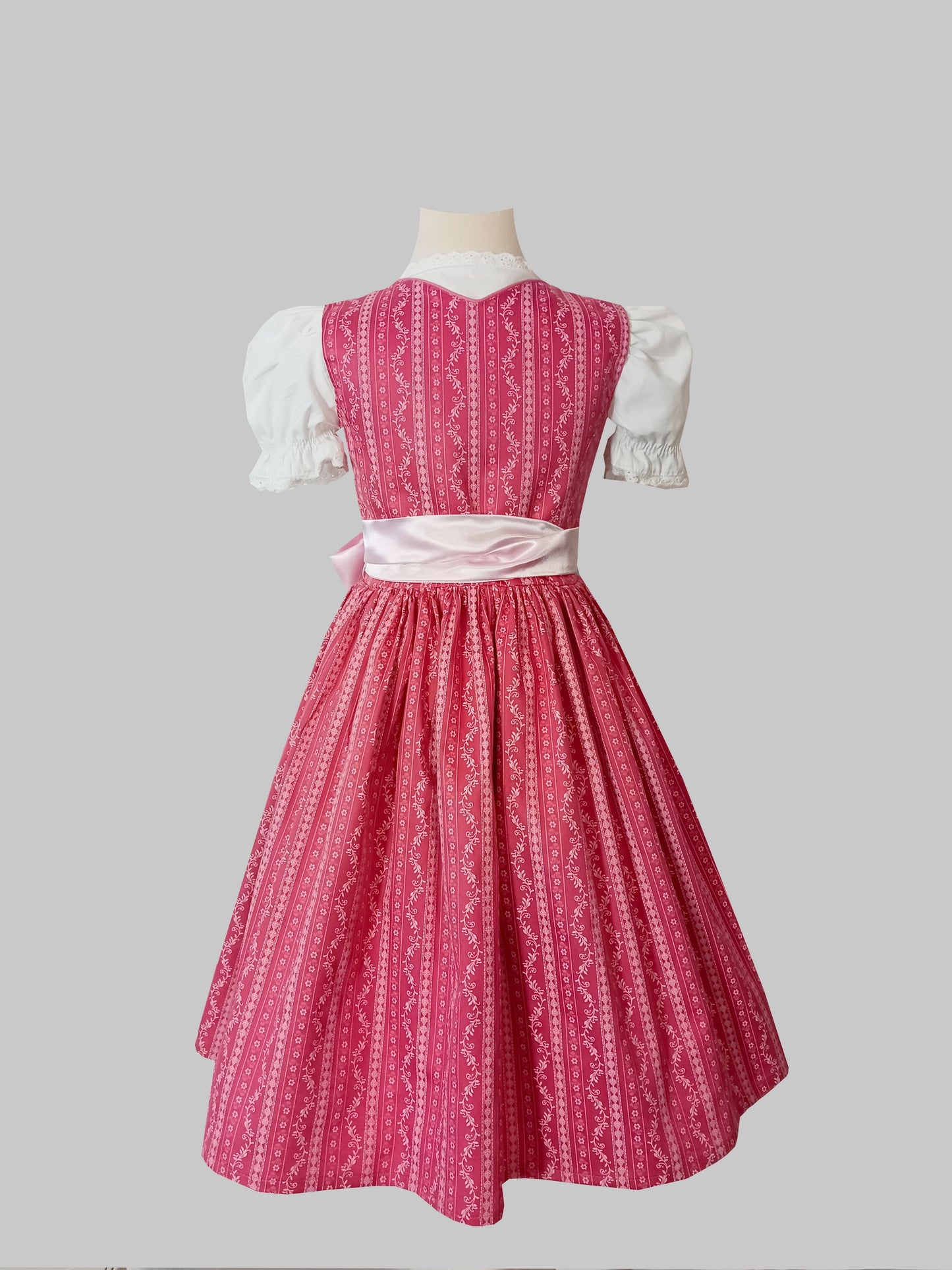 "Alma" Kinderdirndl Mädchen Dirndl altrosa-rosa 110/116