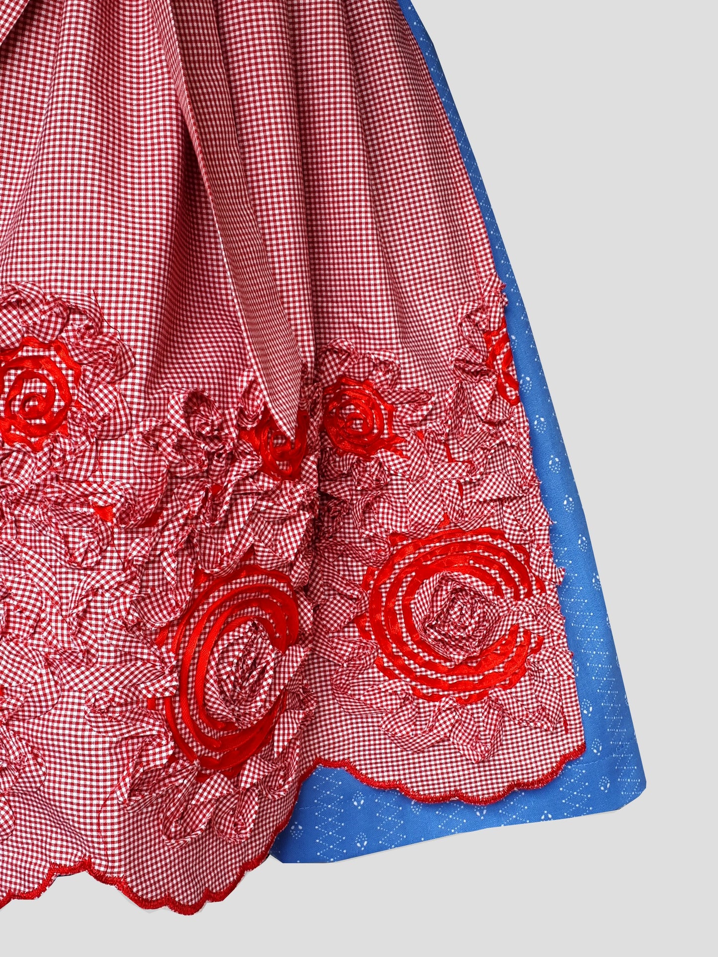 "Alexa" Kinderdirndl Mädchen Dirndl blau rot 116/122