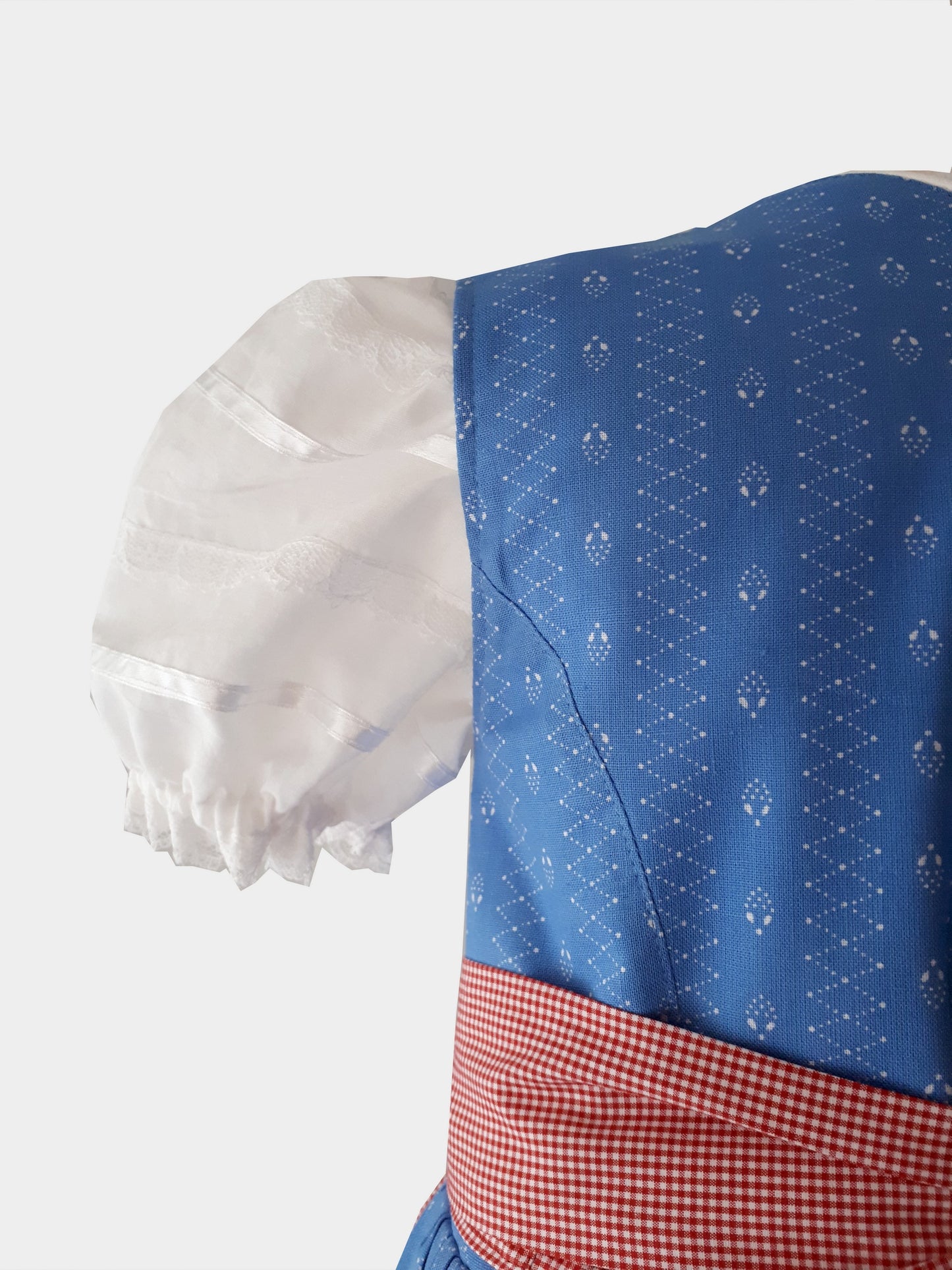 "Alexa" Kinderdirndl Mädchen Dirndl blau rot 116/122