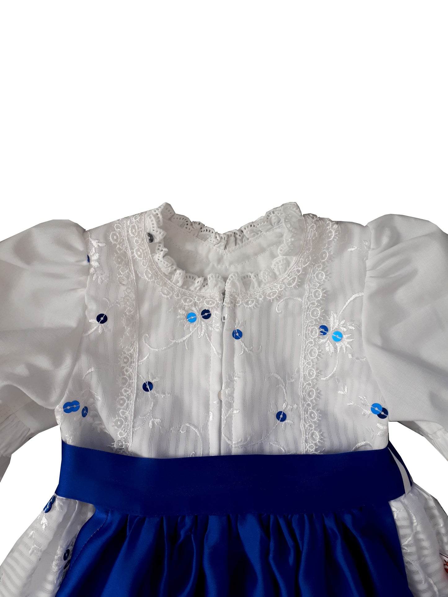 "Bianca" Taufdirndl/Festtagsdirndl Spitze und Pailletten Gr. 68 -  Sofortkauf!