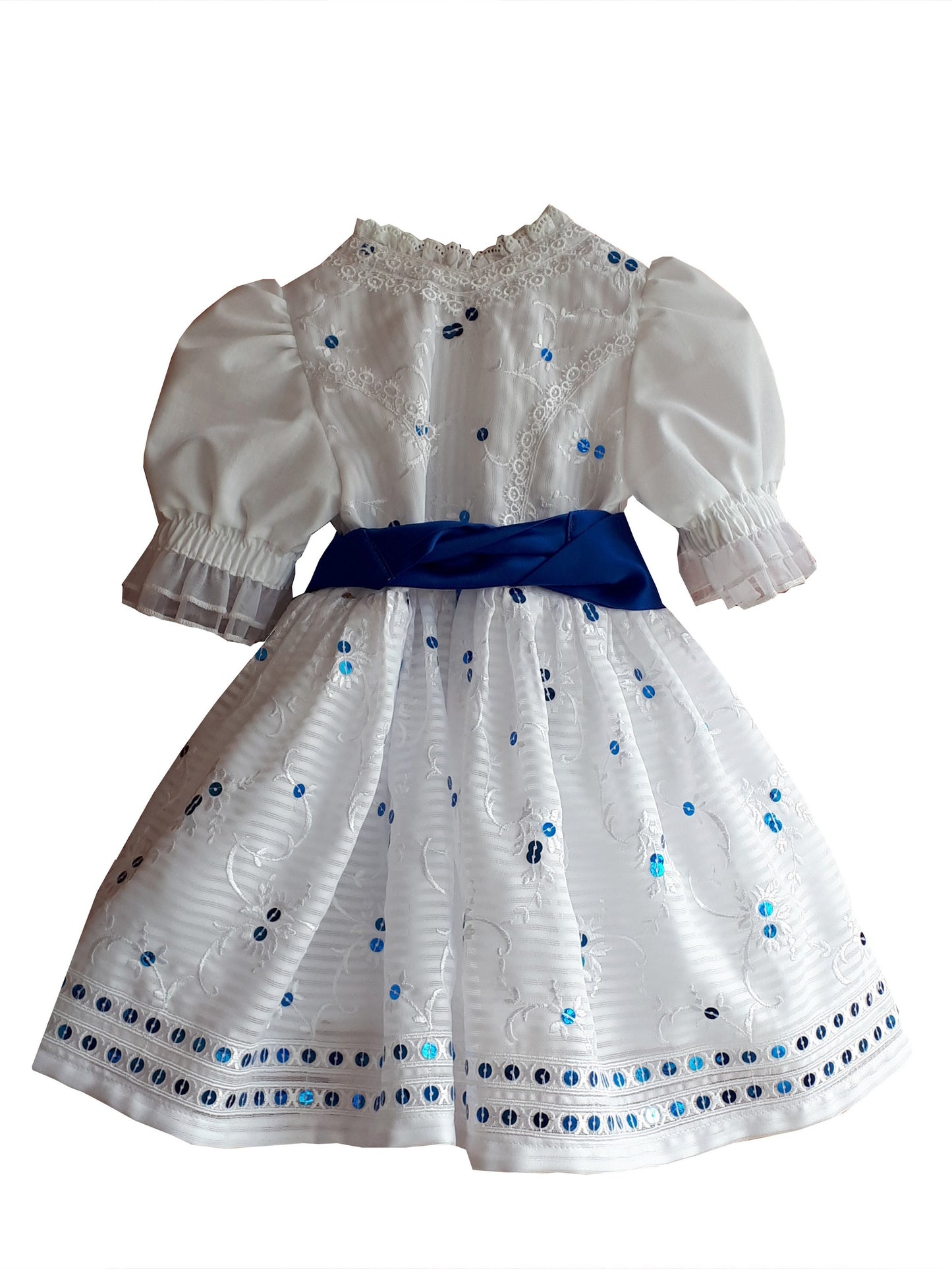 "Bianca" Taufdirndl/Festtagsdirndl Spitze und Pailletten Gr. 68 -  Sofortkauf!