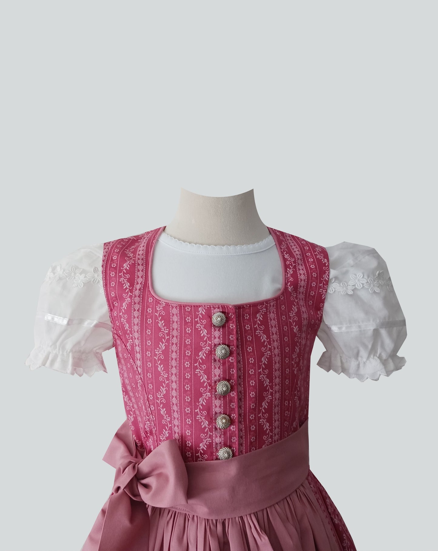 "Alma" Kinderdirndl Mädchen Dirndl altrosa - fast ausverkauft!