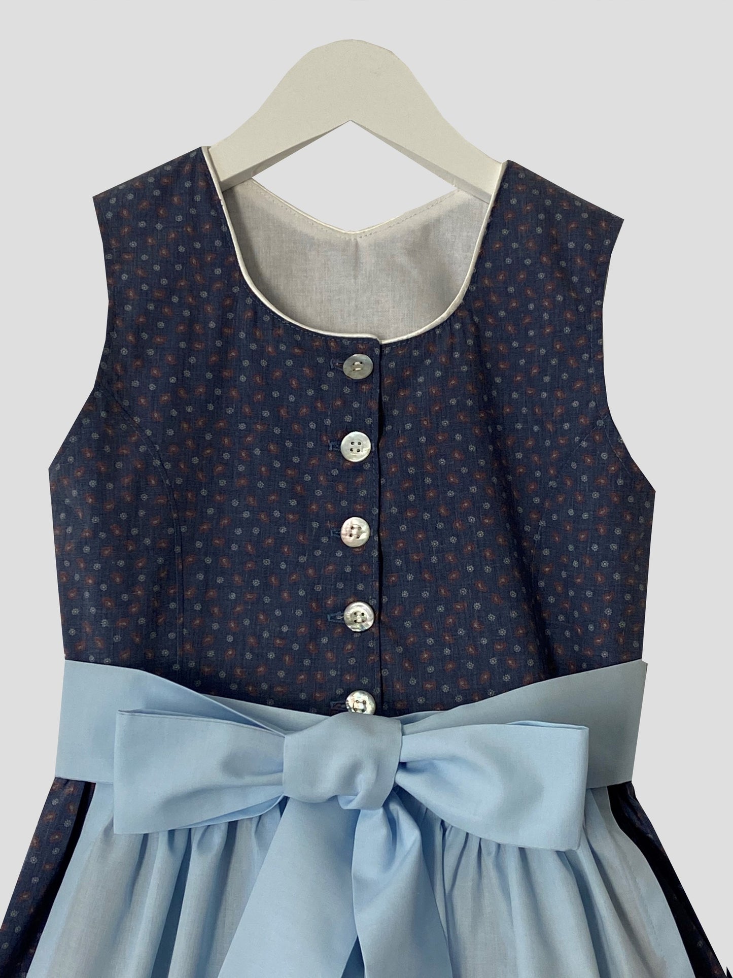 "Jeannie" Kinderdirndl Mädchen Dirndl jeansblau