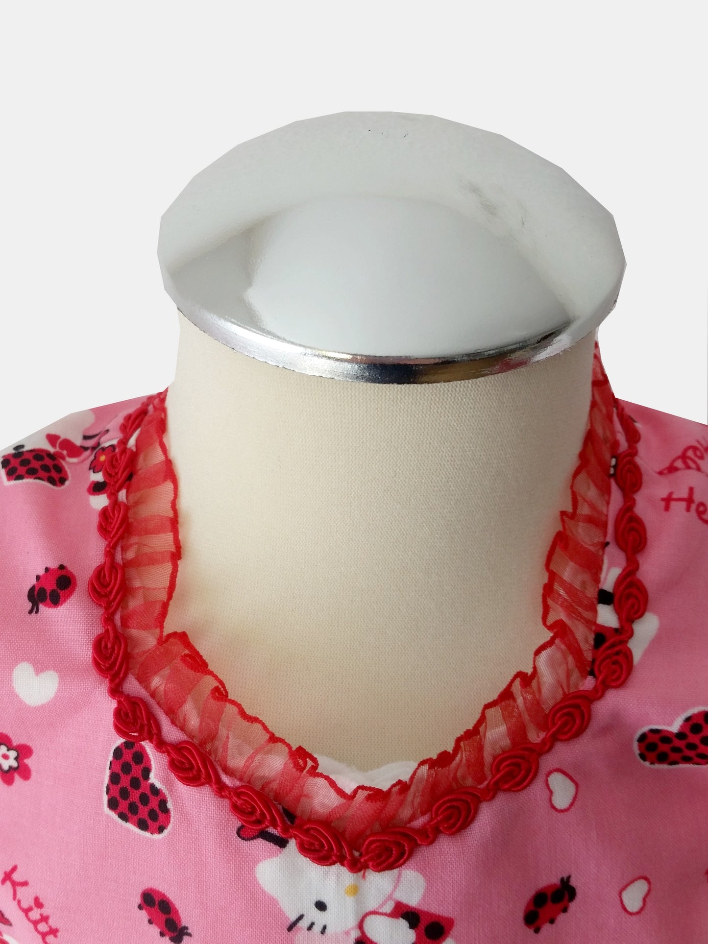 "Kitty" Kinderdirndl Mädchen Dirndl rosa rot 86/92 - Sofortkauf!
