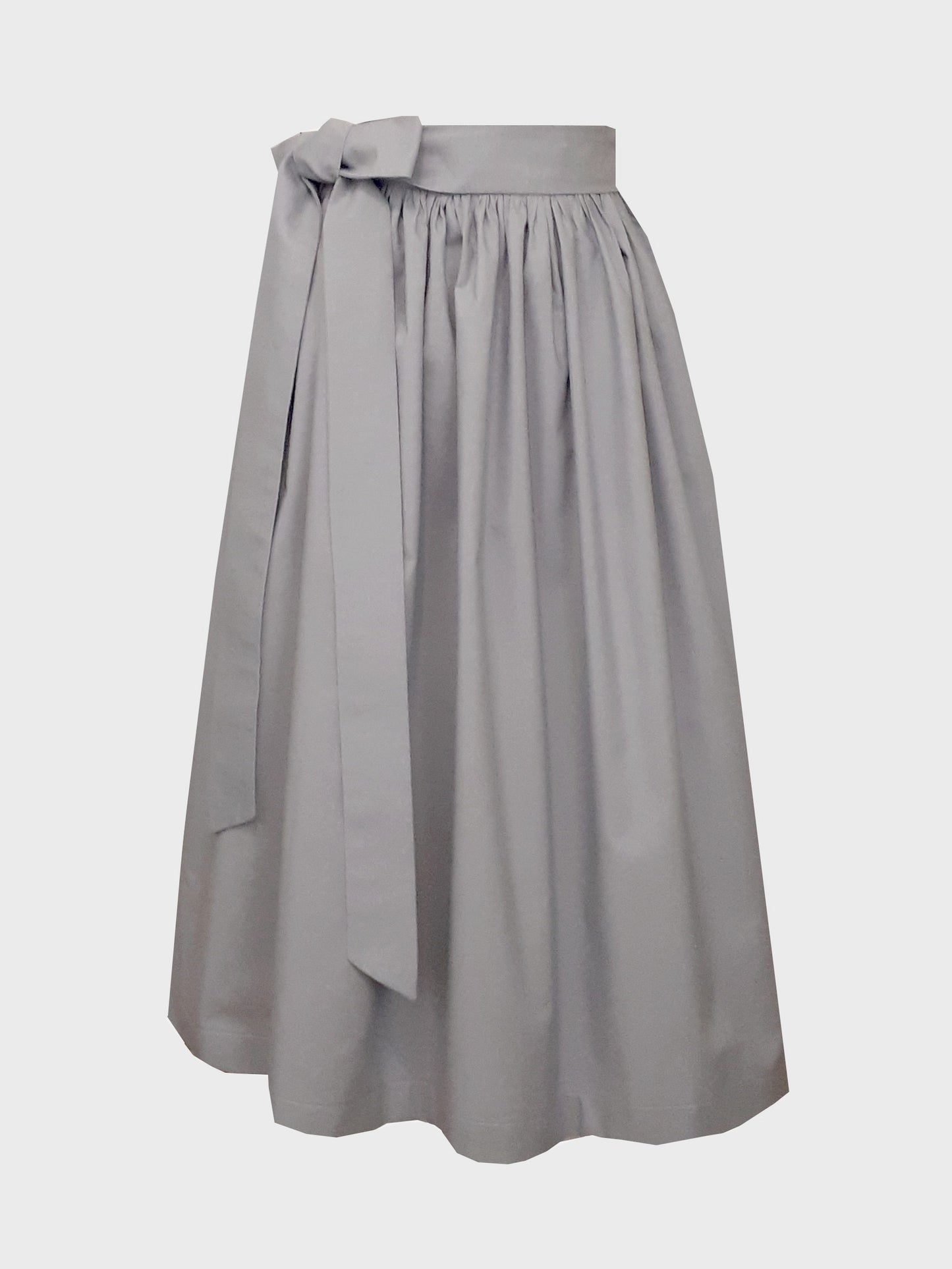 Damen Dirndlschürze Baumwolle Stein grau