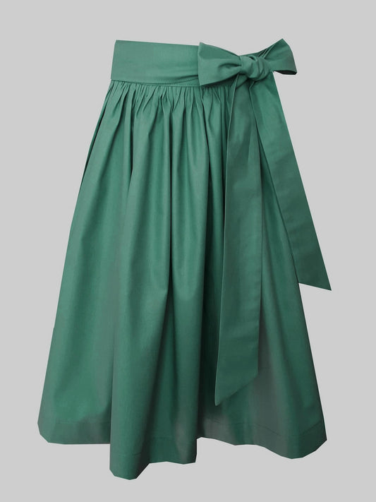 Damen Dirndlschürze Baumwolle CYAN