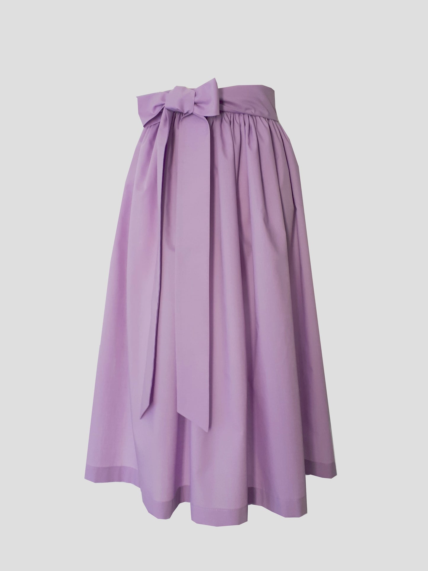 Damen Dirndlschürze Baumwolle Flieder Lavendel