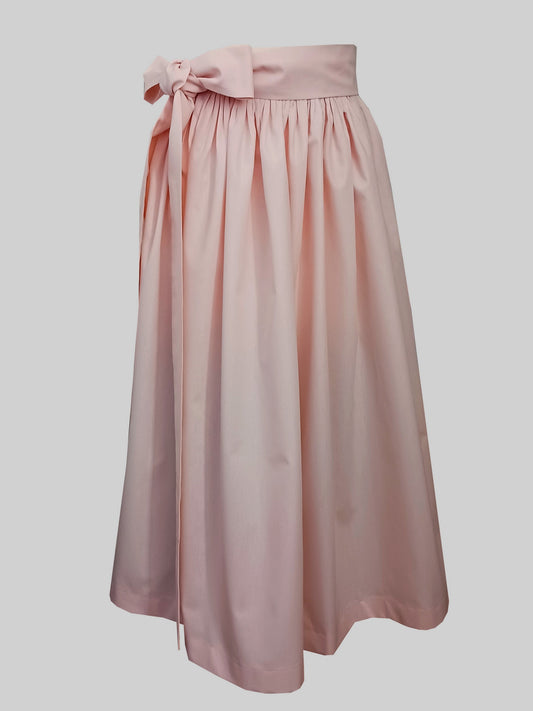 Damen Dirndlschürze Baumwolle puder