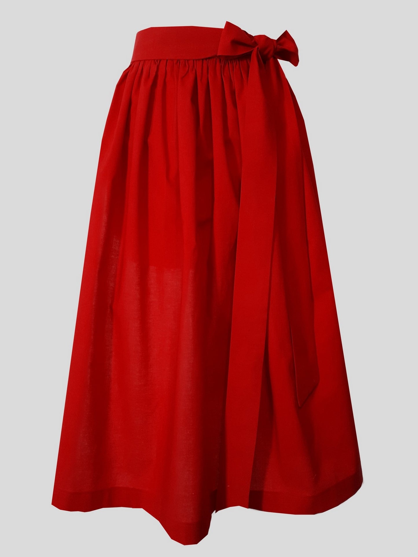 Damen Dirndlschürze Baumwolle hellrot