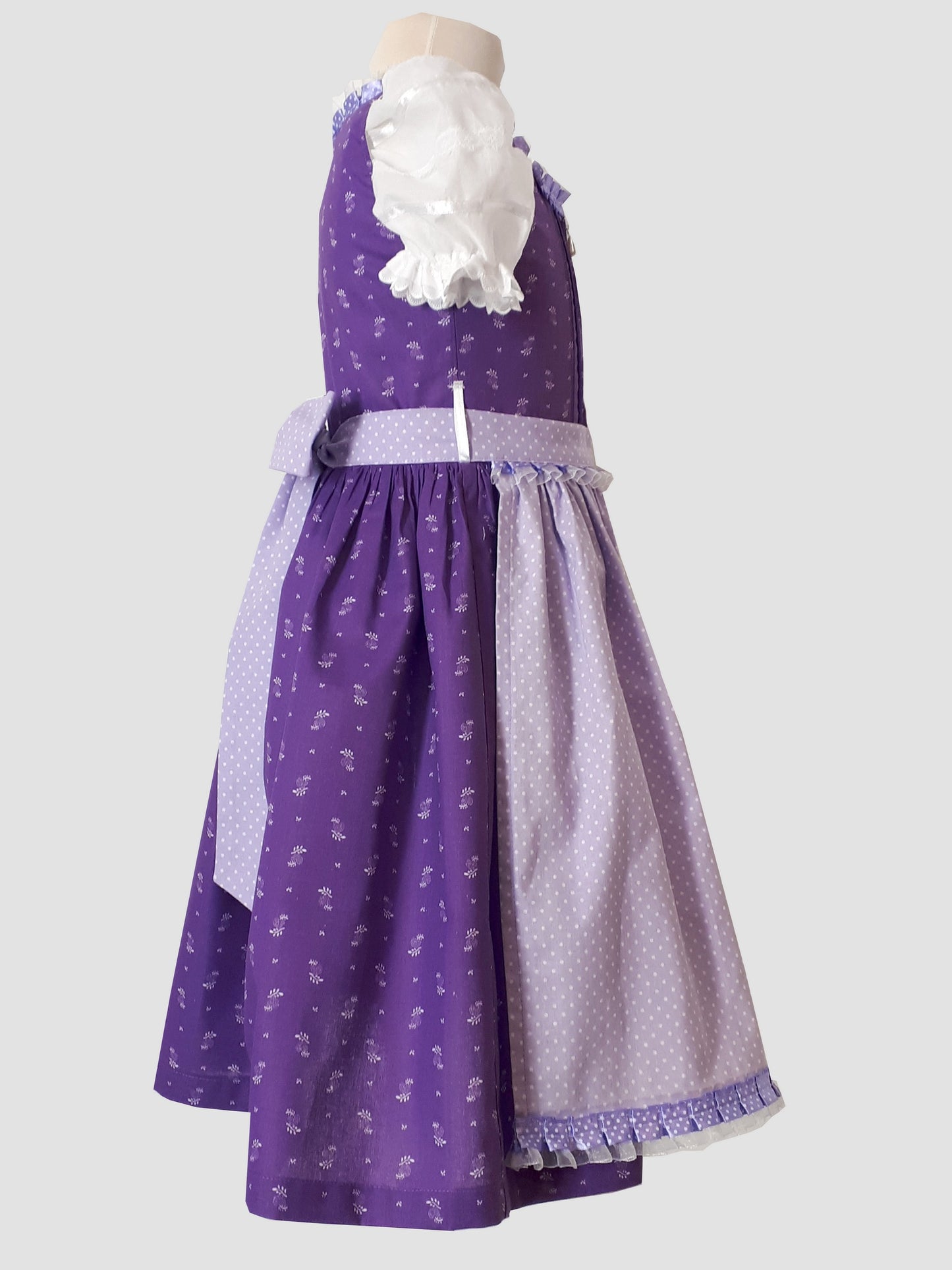 "Lilette" Kinderdirndl Mädchen Dirndl lila