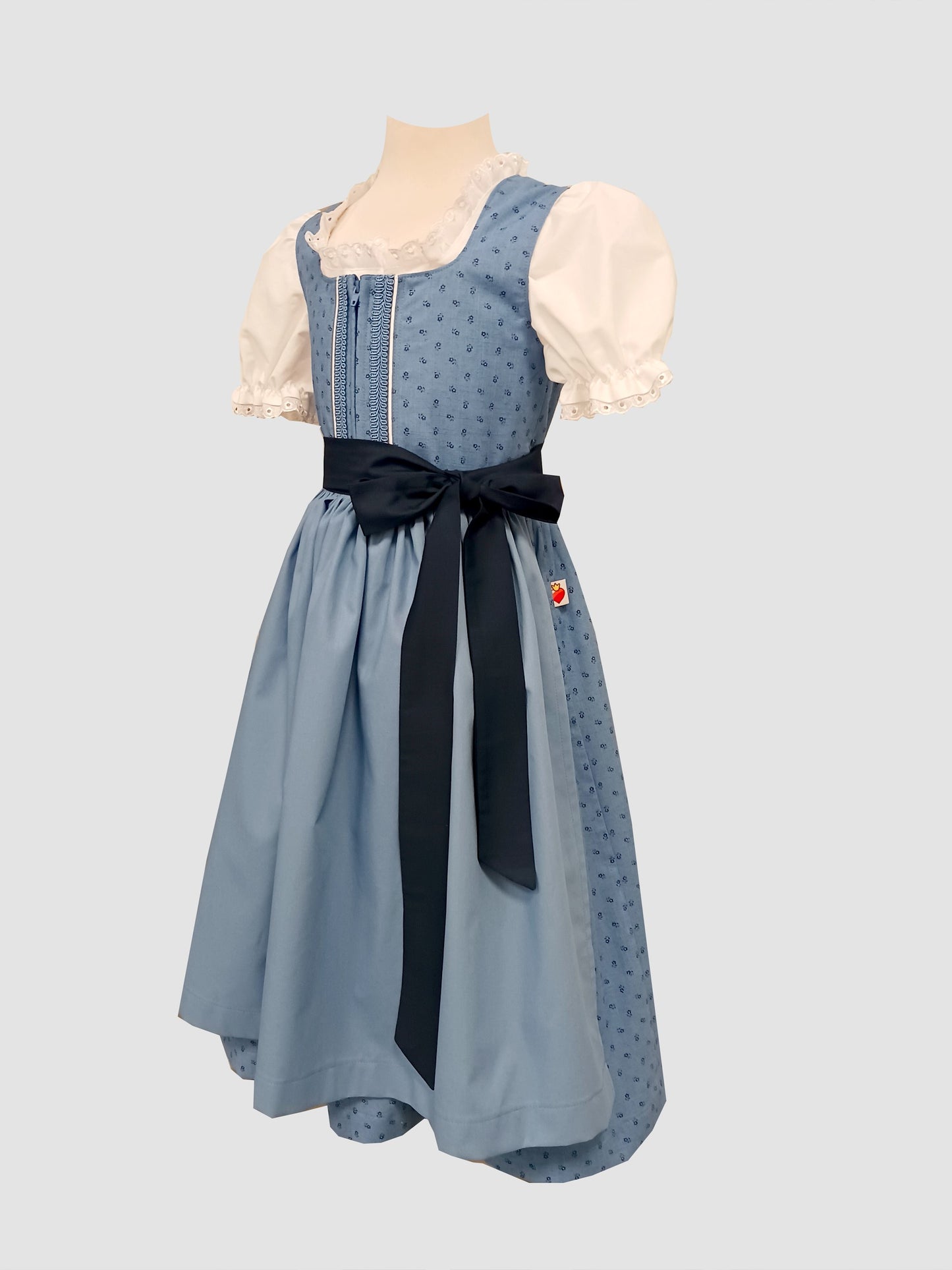 "Lisa" Kinderdirndl Mädchen Dirndl blau 122/128 - Sofortkauf!