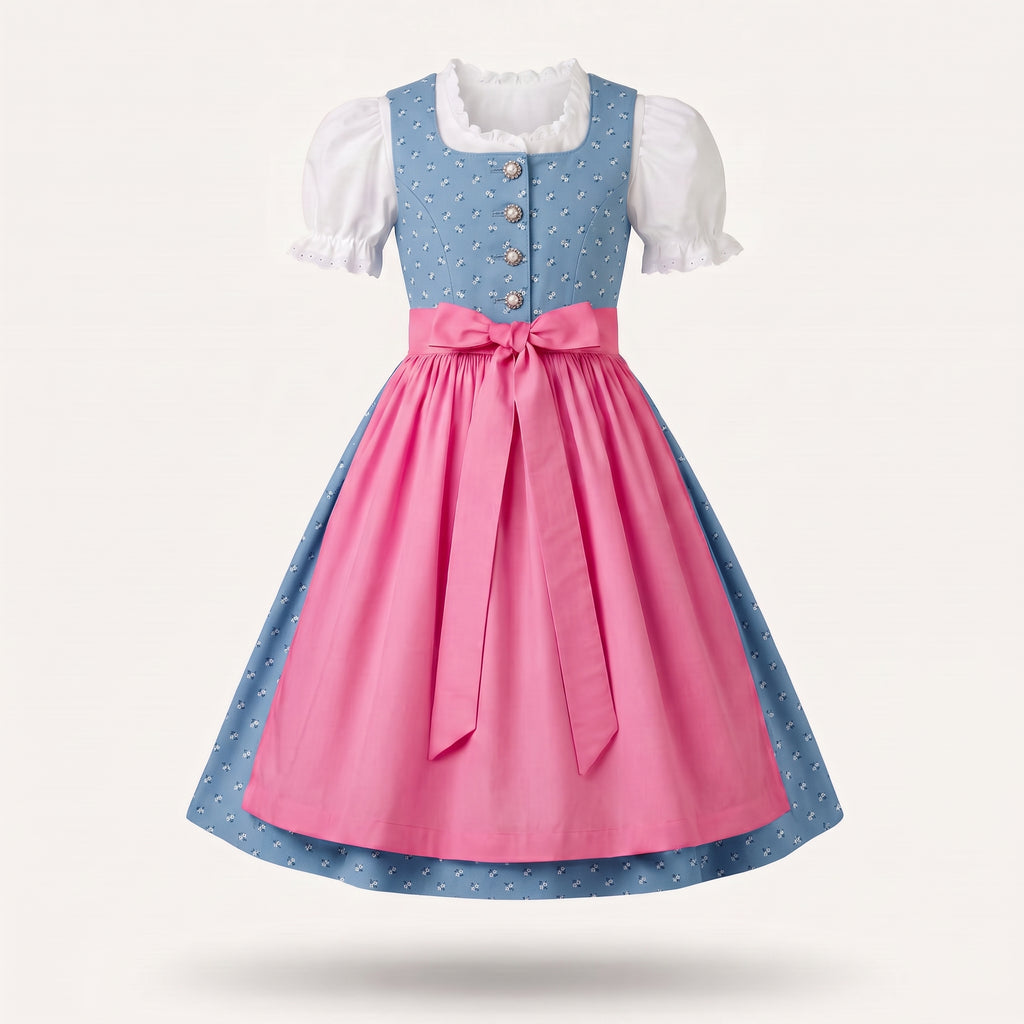 Kinderdirndl „Sky“ – Baumwolle