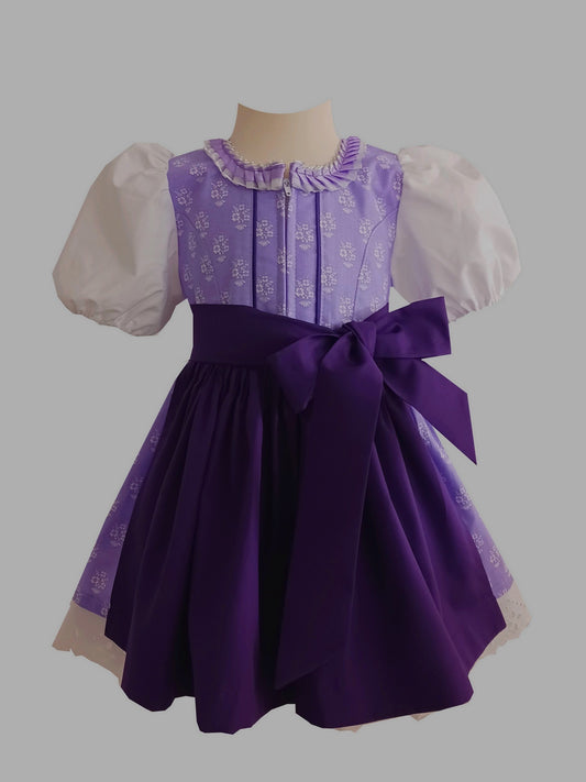 "Liliana" Kinderdirndl Babydirndl Dirndl flieder-lila Gr. 68 - Sofortkauf!
