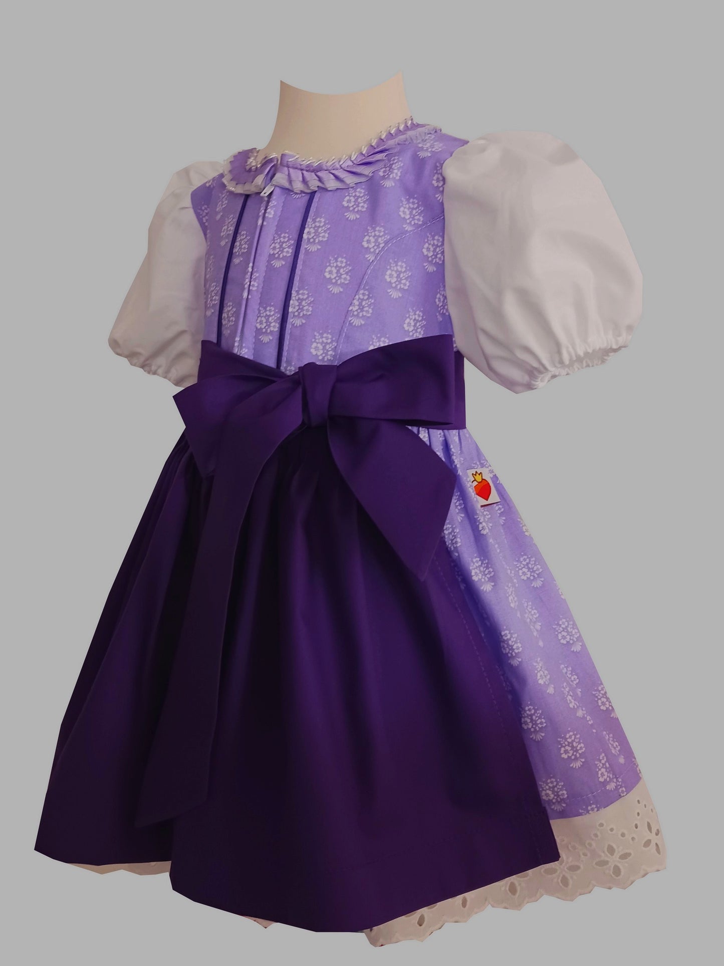 "Liliana" Kinderdirndl Babydirndl Dirndl flieder-lila Gr. 68 - Sofortkauf!