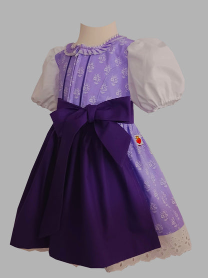 "Liliana" Kinderdirndl Babydirndl Dirndl flieder-lila Gr. 68 - Sofortkauf!