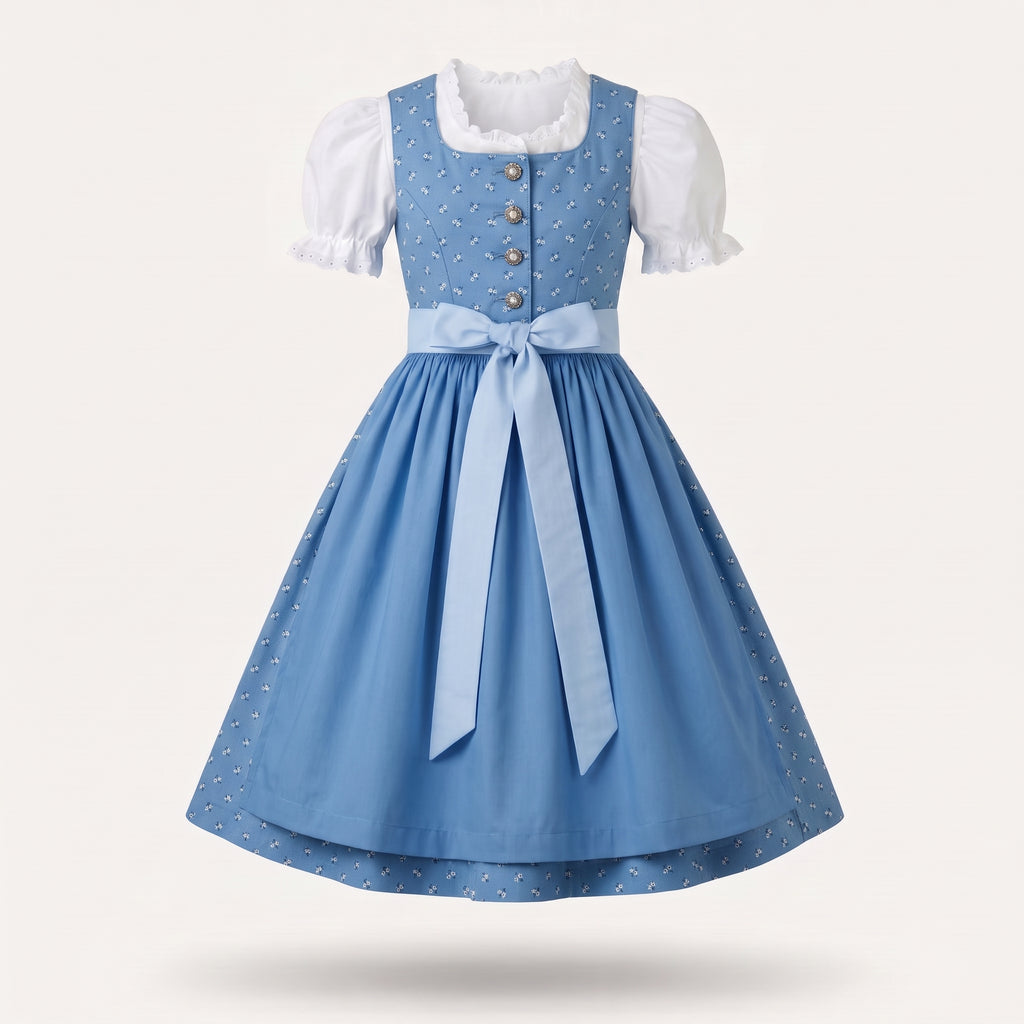 Kinderdirndl „Sky“ – Baumwolle
